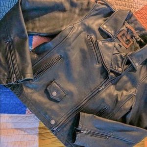 Frye leather Moto Jacket New Condition